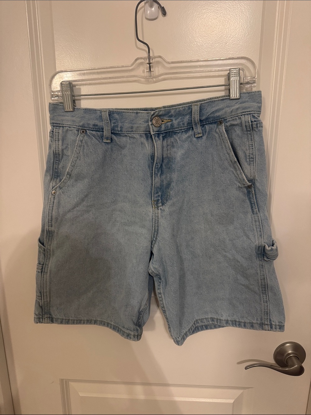 RSQ Light Blue Denim Carpenter Shorts